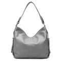 Zency 2026 Nova Moda Bolsa Feminina de Couro Genuíno Macio com Borla Elegante Bolsa Hobo de Ombro para Mulheres Bolsa Transversal Carteira Tiracolo