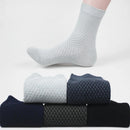 Meias masculinas de compressão de fibra de bambu, clássico, desodorante, negócio, marca, tripulação, casual, alta qualidade, novo, 5 pares, muito
