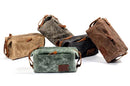 Retro Style Oil Canvas Hiking Backpack Waterproof Rucksack Backpack Bag