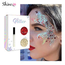 Shinein Wholesale Holographic Mixed Pink Hair Body Cosmetic Glitter With Box