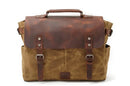 Retro Style Oil Canvas Hiking Backpack Waterproof Rucksack Backpack Bag