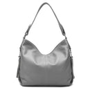 Zency 2026 Nova Moda Bolsa Feminina de Couro Genuíno Macio com Borla Elegante Bolsa Hobo de Ombro para Mulheres Bolsa Transversal Carteira Tiracolo