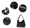Zency 2026 Nova Moda Bolsa Feminina de Couro Genuíno Macio com Borla Elegante Bolsa Hobo de Ombro para Mulheres Bolsa Transversal Carteira Tiracolo