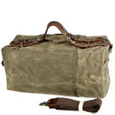 Vintage Genuine Leather With Canvas Weekend Mens Gym Canvas Custom Duffle Bag