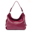 Zency 2026 Nova Moda Bolsa Feminina de Couro Genuíno Macio com Borla Elegante Bolsa Hobo de Ombro para Mulheres Bolsa Transversal Carteira Tiracolo