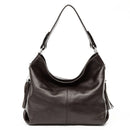 Zency 2026 Nova Moda Bolsa Feminina de Couro Genuíno Macio com Borla Elegante Bolsa Hobo de Ombro para Mulheres Bolsa Transversal Carteira Tiracolo