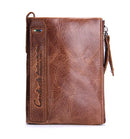 Contact's moda couro genuíno carteira feminina bifold titular do cartão moeda bolsa pequena bolsa feminina clipe de dinheiro masculino bolso carteiras