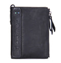 Contact's moda couro genuíno carteira feminina bifold titular do cartão moeda bolsa pequena bolsa feminina clipe de dinheiro masculino bolso carteiras