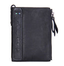 Contact's moda couro genuíno carteira feminina bifold titular do cartão moeda bolsa pequena bolsa feminina clipe de dinheiro masculino bolso carteiras