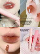 Magic Casa Women's Glossy Glass Lip Glaze Bubble Bear Mirror Water Color Student Milk Tea Wholesale Liquid Lipstick