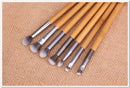 Yue conjunto de pincéis de maquiagem premium, 7 peças, sombra de olhos, mistura de manchas, contorno, delineador, sobrancelha, aplicador de maquiagem, kit de ferramentas