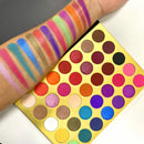 Wholesale Professional Eye Makeup Romantic 35 Glitter Color Eyeshadow Palette Private Label