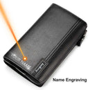 Baellery bolsa de mão masculina, carteira de grande capacidade para celular, bolso para cartão de passagem, carteira multifuncional de alta qualidade para homens