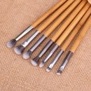 Yue conjunto de pincéis de maquiagem premium, 7 peças, sombra de olhos, mistura de manchas, contorno, delineador, sobrancelha, aplicador de maquiagem, kit de ferramentas