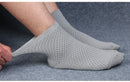 10 pares de meias masculinas de fibra de bambu de alta qualidade negócios respirável desodorante meias de compressão longo tamanho grande eur 38-46