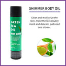 Spa Women's Present Set Relaxing Bath Spa Set for Women with Green Tea Oil Body Wash Body Shimmer Oil Purple Steamer Tablet