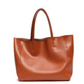 SC Marca De Luxo Sacolas De Couro De Vaca Designer De Couro Bolsas Mulheres Sacos De Ombro Moda Feminina Grande Capacidade Liner Bag