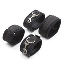 Conjunto de restrição para bondage BDSM para mulheres, algemas e punhos no tornozelo, escravo na cama, perna aberta, brinquedos sexuais para casais, eróticos, sem vibrador