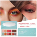 Las Chicas High Pigment Silky Smooth Paraben Free Vegan Cruelty Free 12 Color Eyeshadow Palette Makeup Palette
