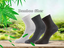 10 pares de meias masculinas de fibra de bambu de alta qualidade negócios respirável desodorante meias de compressão longo tamanho grande eur 38-46
