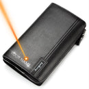 Baellery bolsa de mão masculina, carteira de grande capacidade para celular, bolso para cartão de passagem, carteira multifuncional de alta qualidade para homens
