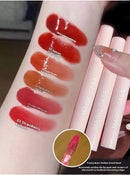 Magic Casa Women's Glossy Glass Lip Glaze Bubble Bear Mirror Water Color Student Milk Tea Wholesale Liquid Lipstick