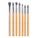 Yue conjunto de pincéis de maquiagem premium, 7 peças, sombra de olhos, mistura de manchas, contorno, delineador, sobrancelha, aplicador de maquiagem, kit de ferramentas