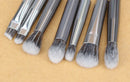 Yue conjunto de pincéis de maquiagem premium, 7 peças, sombra de olhos, mistura de manchas, contorno, delineador, sobrancelha, aplicador de maquiagem, kit de ferramentas