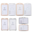 Porta-cartões de trabalho de liga de alumínio, porta-cartão de trabalho, cartão de identificação, cordão, suporte, metal vertical, negócios, 1 peça