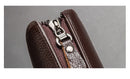 Baellery bolsa de mão masculina, carteira de grande capacidade para celular, bolso para cartão de passagem, carteira multifuncional de alta qualidade para homens