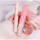 Magic Casa Women's Glossy Glass Lip Glaze Bubble Bear Mirror Water Color Student Milk Tea Wholesale Liquid Lipstick
