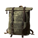 Retro Style Oil Canvas Hiking Backpack Waterproof Rucksack Backpack Bag