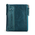 Contact's moda couro genuíno carteira feminina bifold titular do cartão moeda bolsa pequena bolsa feminina clipe de dinheiro masculino bolso carteiras