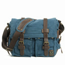 Retro Casual Canvas Bag Simple Men's Crossbody Large Capacity Computer Crossbody Shoulder Bag