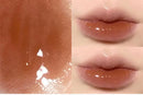 Magic Casa Women's Glossy Glass Lip Glaze Bubble Bear Mirror Water Color Student Milk Tea Wholesale Liquid Lipstick