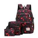 3 pçs/set mochilas masculinas sacos de escola para as mulheres 2024 meninos um ombro grande estudante saco viagem dos homens mochila escolar