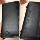 Baellery bolsa de mão masculina, carteira de grande capacidade para celular, bolso para cartão de passagem, carteira multifuncional de alta qualidade para homens