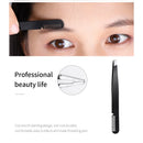Personalized High Quality  Black Face Hair Trimmer Slanted Eyebrow Tweezers  With Comb
