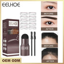 EELHOE Print Mold Drawing Magic Tool (Dark Grey Set) Lazy Eyebrow Filling Makeup Waterproof And