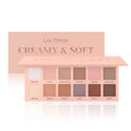 Las Chicas 12-Color Shimmer Matte Eyeshadow Palette Luminous & Metallic Finish Wholesale Pressed Powder Eye Makeup