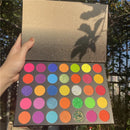 Private Label Shimmer Eyeshadow Palette 35 Colors Luminous Metallic Finish Waterproof Cruelty-Free Mineral Powder High Single