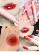 Magic Casa Women's Glossy Glass Lip Glaze Bubble Bear Mirror Water Color Student Milk Tea Wholesale Liquid Lipstick