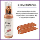 Spa Women's Present Set Relaxing Bath Spa Set for Women with Green Tea Oil Body Wash Body Shimmer Oil Purple Steamer Tablet