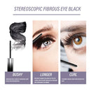 EELHOE Stereoscopic Fibrous Eye Black  Eyelashes Black Beautiful Natural Thick Sweat-Proof Not Smudgy Not Makeup Off
