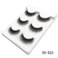 3 pares de cílios postiços naturais maquiagem grossa cílios de vison 3d reais extensão de cílios macios cílios postiços longos cílios de vison 3d