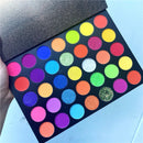 Private Label Shimmer Eyeshadow Palette 35 Colors Luminous Metallic Finish Waterproof Cruelty-Free Mineral Powder High Single