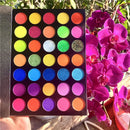 Private Label Shimmer Eyeshadow Palette 35 Colors Luminous Metallic Finish Waterproof Cruelty-Free Mineral Powder High Single