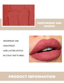 MAGIC CASA 4-Piece Matchstick Lip Gloss Gift Box Set Beauty Matte Lipstick Waterproof Non-Stick Cup Vegan Lip Glaze