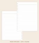 IMPRIMÍVEL Insert Planner - Lista em 1 Coluna