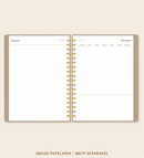 IMPRIMÍVEL Insert Planner - ME1P Mês em 1 Página (datado 2026 - meses separáveis)